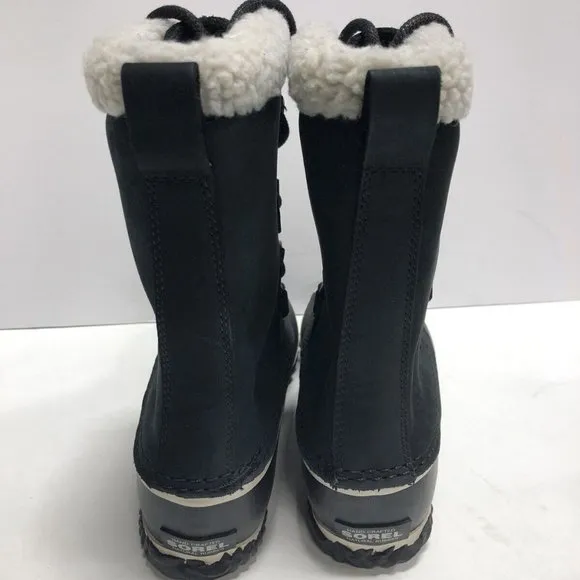 Sorel Women's Caribou Slim Black Winter Boots, Size 8.5 M.