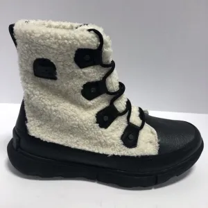 Sorel Women’s Explorer II Joan Cozy Winter Boots White/Black, Size 11M