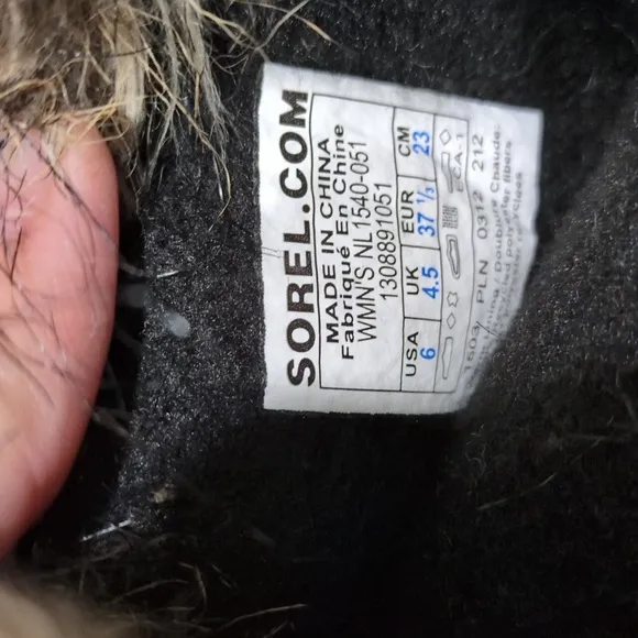 Sorel Women's Fur-Lined Winter Boots size 6