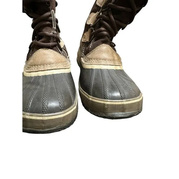 Sorel Women's joan of arctic boots brown fur size 8
