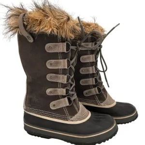 Sorel Women's Joan of Arctic Gray Winter Fur Lace Up Tall Boots Size 7.5
