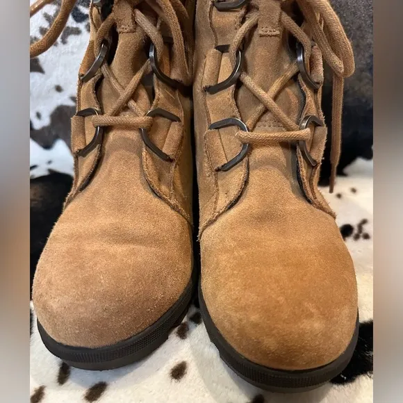 Sorel Women’s Joan of Arctic Wedge II Waterproof Suede Boots Size 5