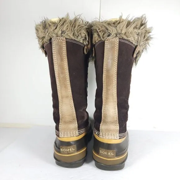 Sorel women's Joan Of Arctic Brown Size 8 Waterproof Insulated Winter Boots