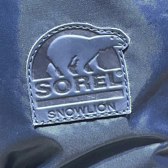 Sorel Womens Sz 6 Snowlion II Insulated Boots Rubber Winter Snow Blue NL1070-429