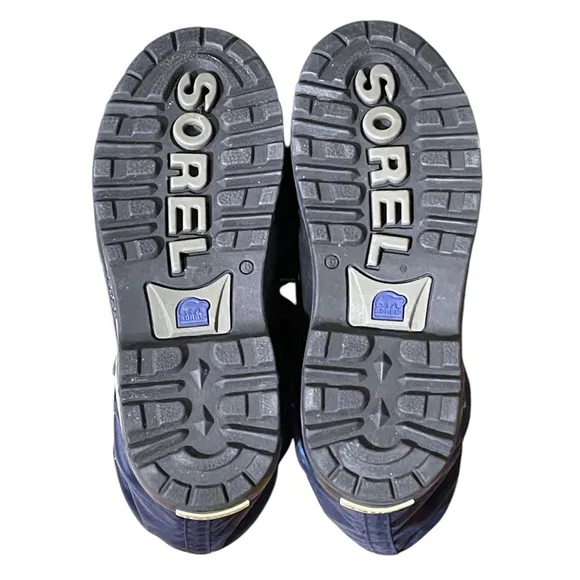 Sorel Womens Sz 6 Snowlion II Insulated Boots Rubber Winter Snow Blue NL1070-429