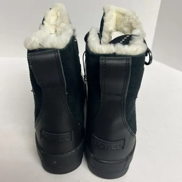 Sorel Women's Tivoli IV, Black Waterproof Winter Boots, Size 8 M
