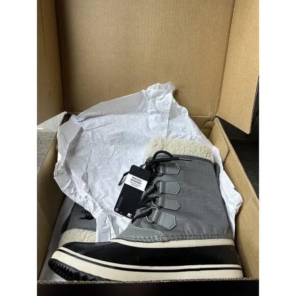 Sorel Womens Winter Carnival Boots Size 7 Quarry Black Waterproof Insulated