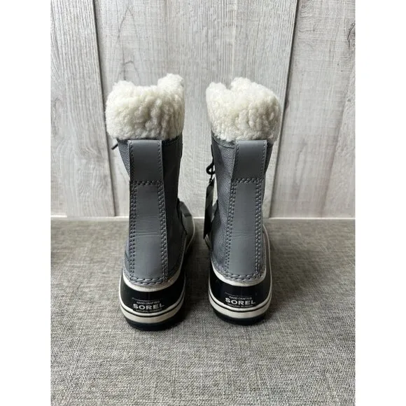 Sorel Womens Winter Carnival Boots Size 7 Quarry Black Waterproof Insulated