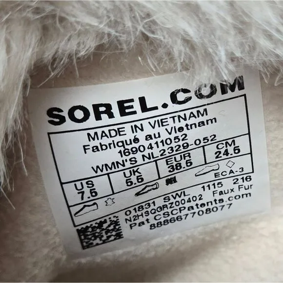 Sorel women's 7.5 winter boots