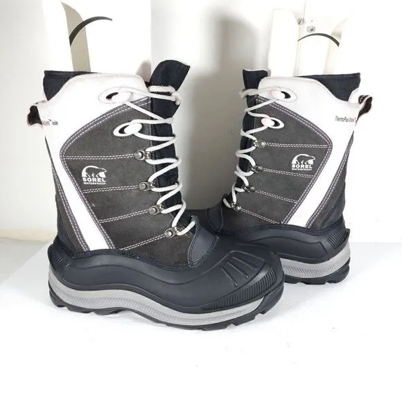 SOREL Women's AlphaTrac Pulley Lace US 8 Waterproof Insulated Winter Snow Boots