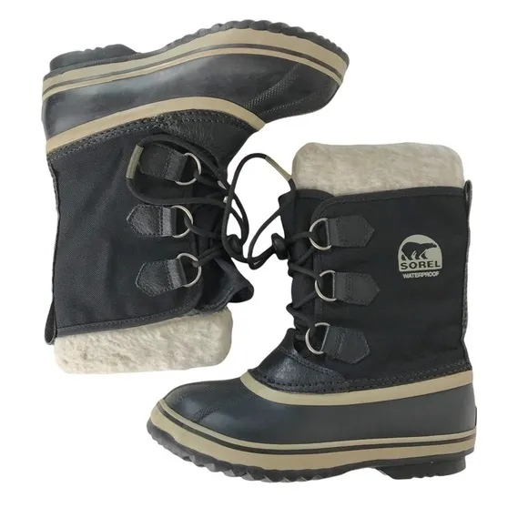 SOREL Yoot Pac Nylon Insulated Waterproof Winter Snow &amp; Rain Boot SIZE 2