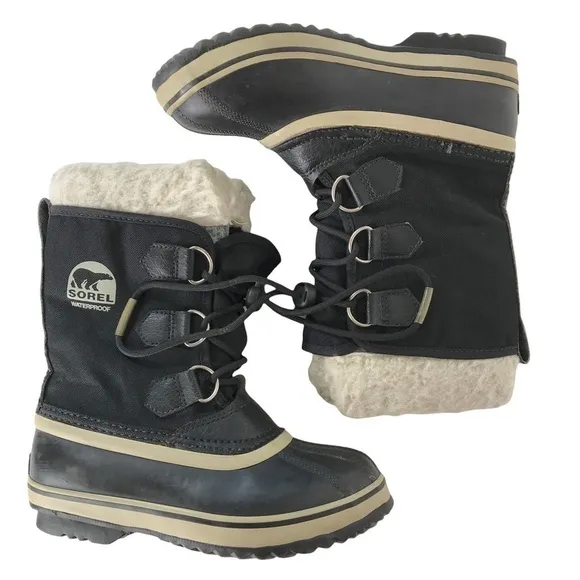 SOREL Yoot Pac Nylon Insulated Waterproof Winter Snow &amp; Rain Boot SIZE 2