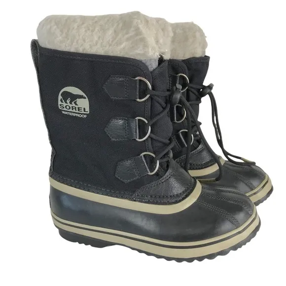 SOREL Yoot Pac Nylon Insulated Waterproof Winter Snow &amp; Rain Boot SIZE 2