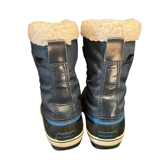 SOREL Yoot Pac Nylon Mid-High Teddy Fleece Snow Winter Boots Little Boy's Size 1