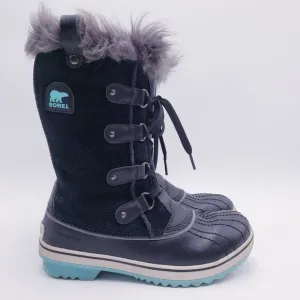 Sorel Youth 6 Womens 7.5 Tofino II Suede Waterproof Winter Boots Fur Trim
