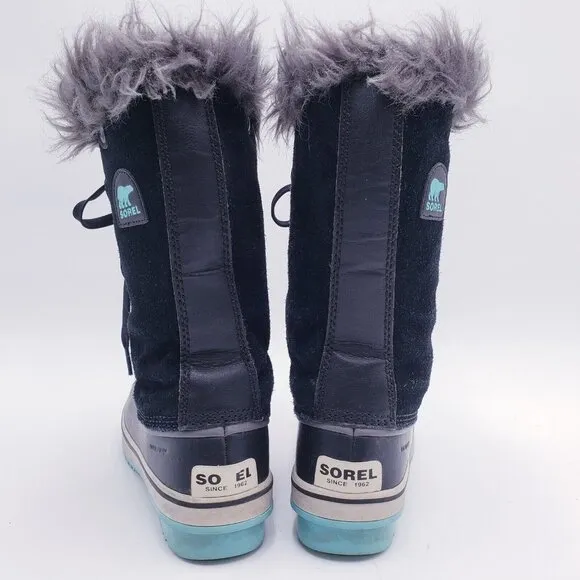 Sorel Youth 6 Womens 7.5 Tofino II Suede Waterproof Winter Boots Fur Trim