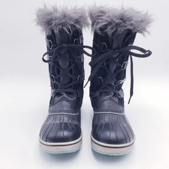 Sorel Youth 6 Womens 7.5 Tofino II Suede Waterproof Winter Boots Fur Trim