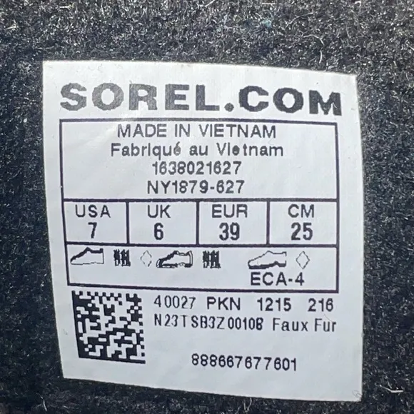 Sorel Youth Yoot Pac Nylon Winter Boot Girls Size: 7