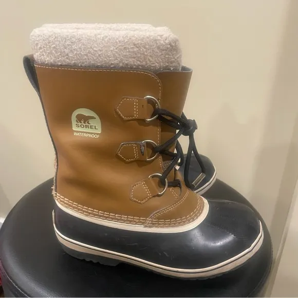 Sorel Youth Yoot Pac TP Insulated Waterproof Mesquite Winter Boots Size 5 Youth