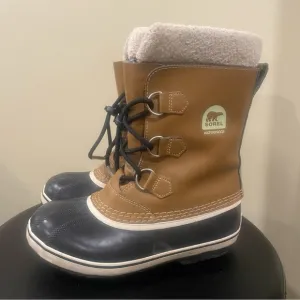 Sorel Youth Yoot Pac TP Insulated Waterproof Mesquite Winter Boots Size 5 Youth