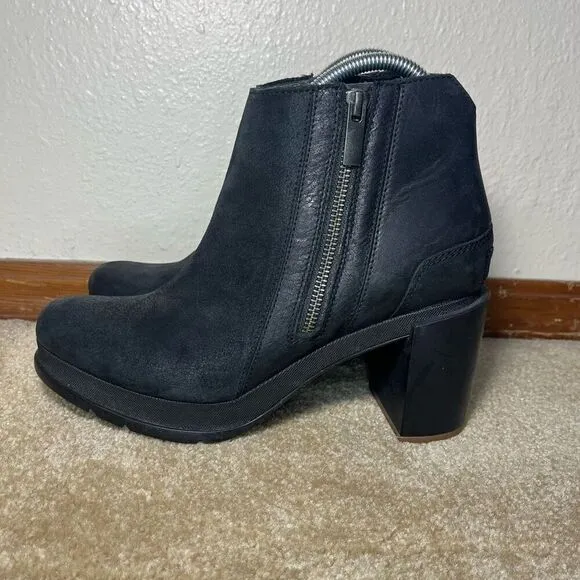 SOREL Blake Duel Zippers Waterproof Leather Platform Boot US 9