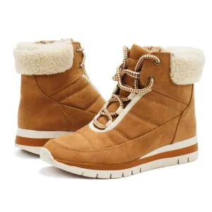 SOUL Naturalizer Hiker Boots Size 8 Wide Carey Brown Cold Weather Lace Up Style
