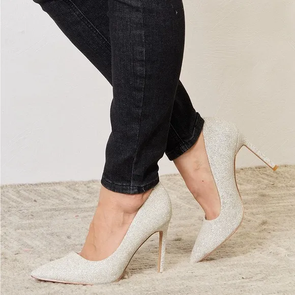 Sparkly Sleek High Heels