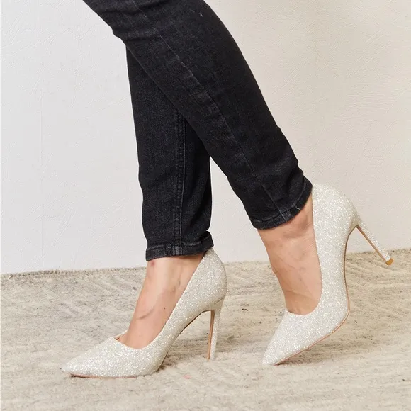 Sparkly Sleek High Heels