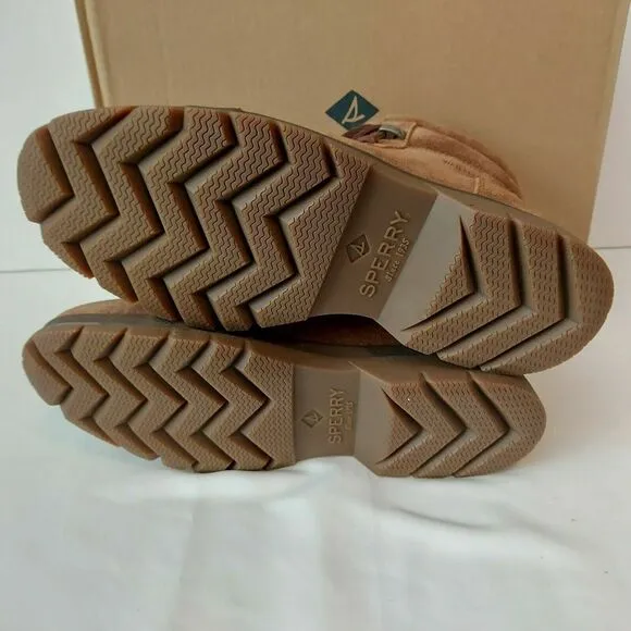 Sperry Boots Leather Suede Mens 7 Tan Watertown LTT Outdoor‎ Water-resistant NEW