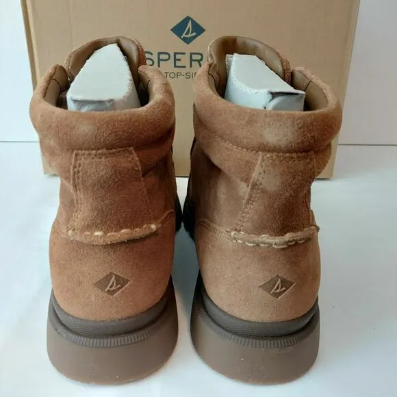 Sperry Boots Leather Suede Mens 7 Tan Watertown LTT Outdoor‎ Water-resistant NEW