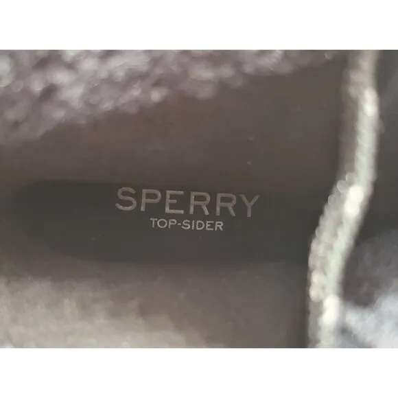Sperry Kittery Boots Womens Size 8M Black Leather Wool Lined