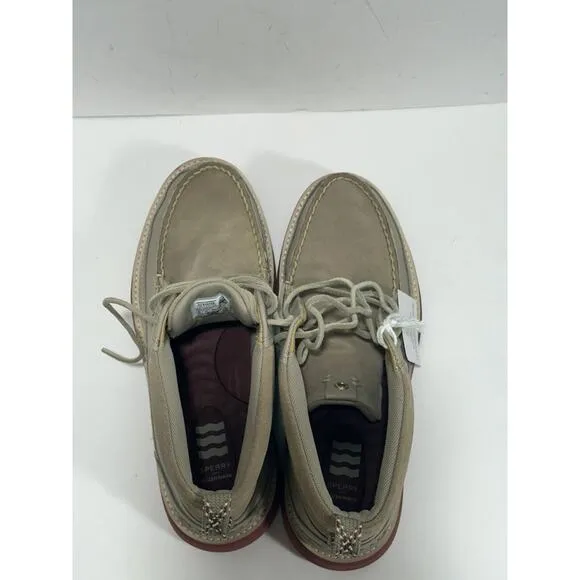 Sperry Men Authentic Plushwave Birch Lug Chukka Boots STS24469 Tan Beige Sz 9.5