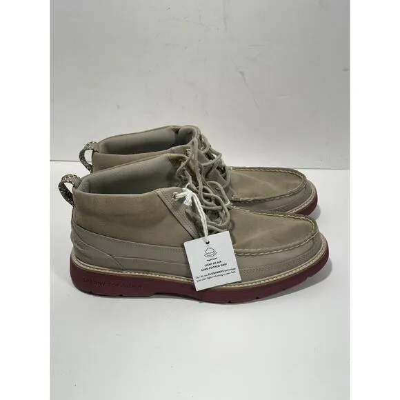 Sperry Men Authentic Plushwave Birch Lug Chukka Boots STS24469 Tan Beige Sz 9.5
