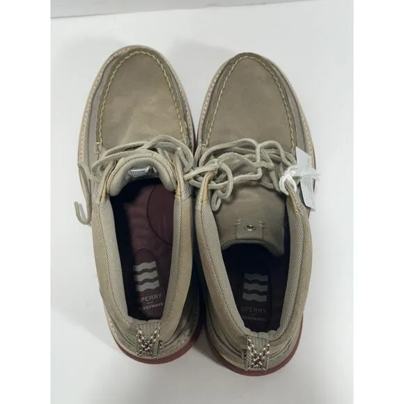 Sperry Men Authentic Plushwave Birch Lug Chukka Boots STS24469 Tan Beige Sz 9.5