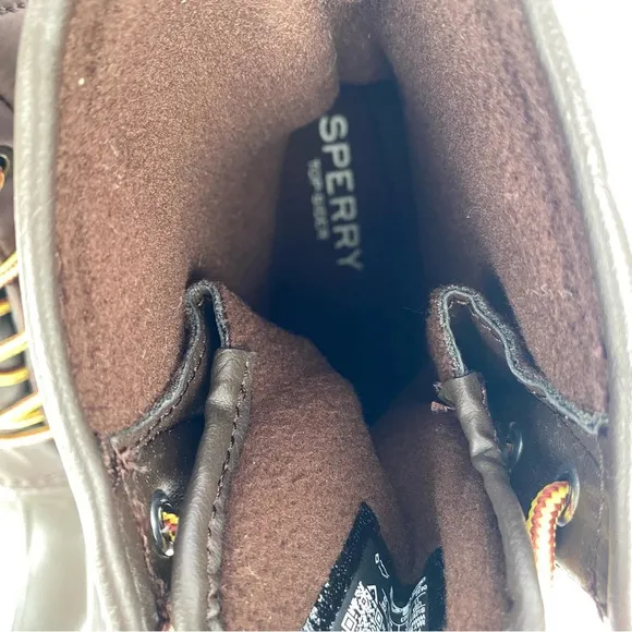 Sperry Men Top Sider Saltwater Nylon Brown Duck Boots quilted size 11