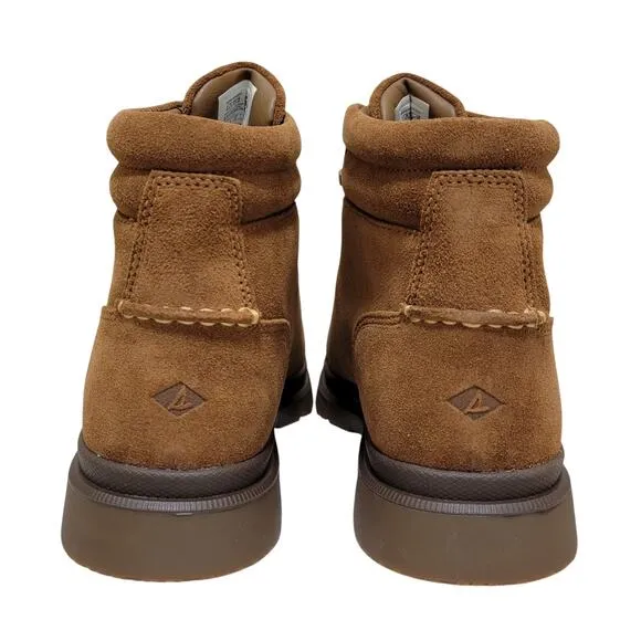 Sperry Top-Sider Men Watertown LTT Waterproof Hiker Boots US 10M Brown Suede