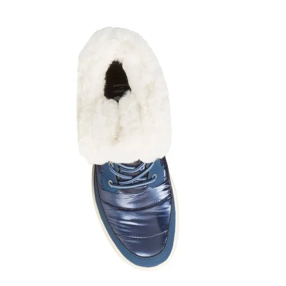 Sperry Top-Sider Navy Shimmer Bearing Plushwave Cold Weather Duck Boots Size 6