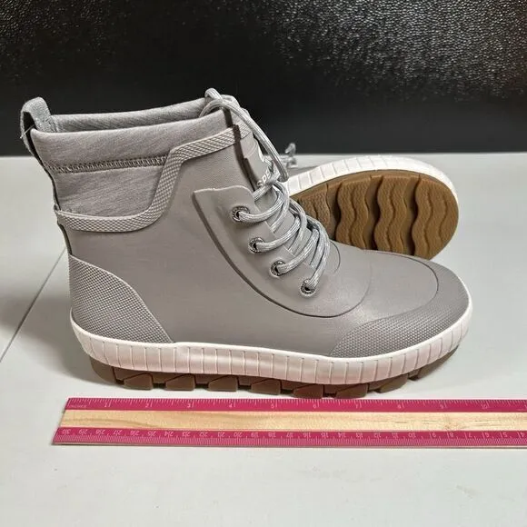 Sperry Torrent Waterproof Boots Womens 6.5 M Gray‎ Outdoor Ankle Lace Up NEW