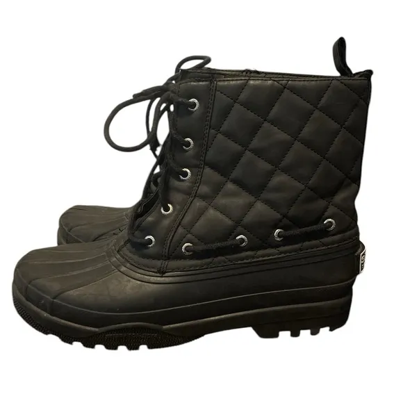 Sperry Women’s Black Winter Rainboots