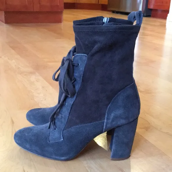 SPLENDID | Hacken Suede Leather Mid-Calf Lace-Up Boots