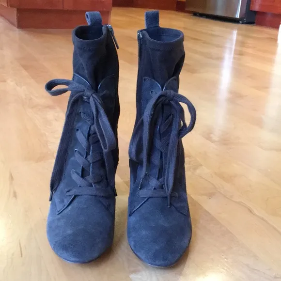 SPLENDID | Hacken Suede Leather Mid-Calf Lace-Up Boots