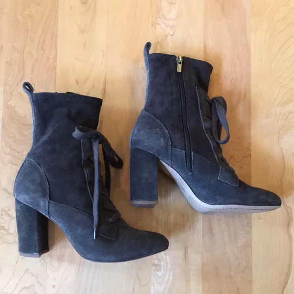 SPLENDID | Hacken Suede Leather Mid-Calf Lace-Up Boots