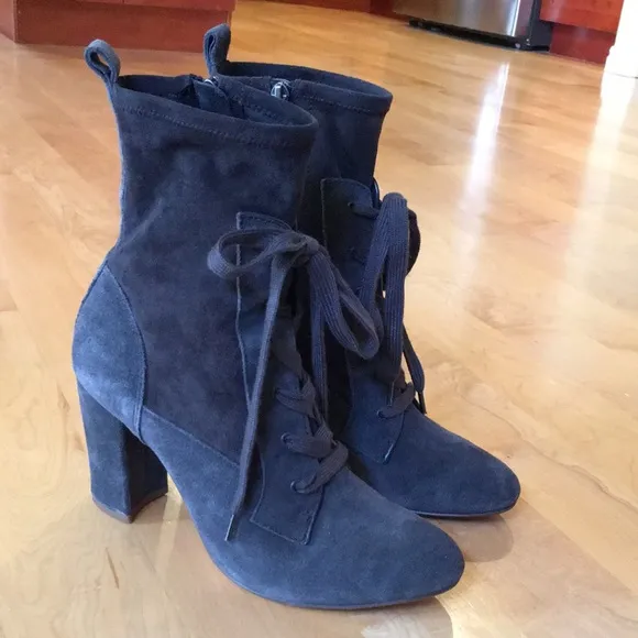 SPLENDID | Hacken Suede Leather Mid-Calf Lace-Up Boots
