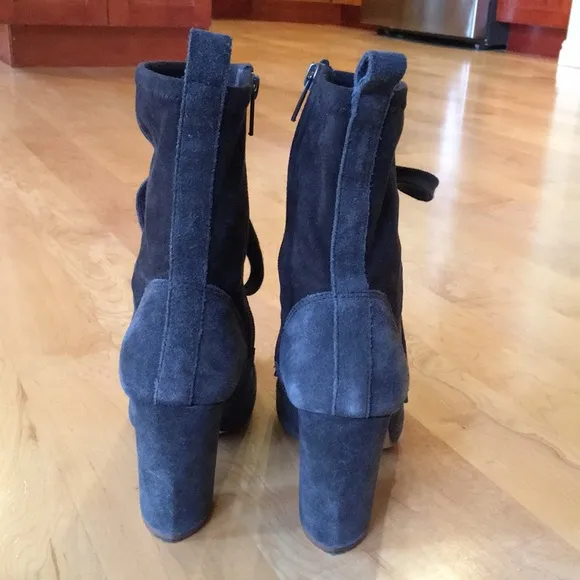 SPLENDID | Hacken Suede Leather Mid-Calf Lace-Up Boots