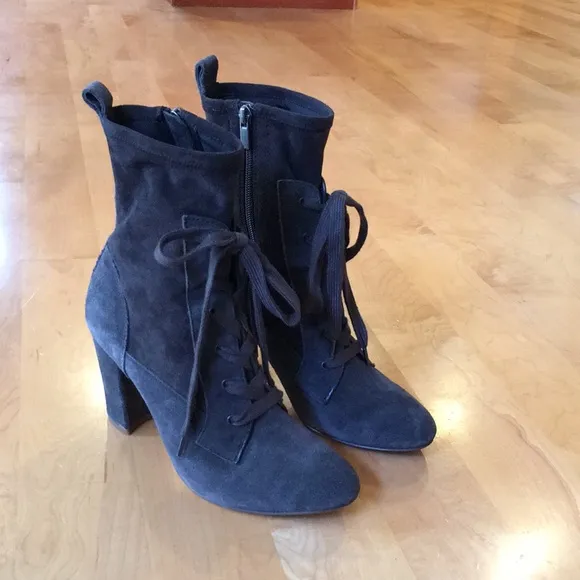 SPLENDID | Hacken Suede Leather Mid-Calf Lace-Up Boots