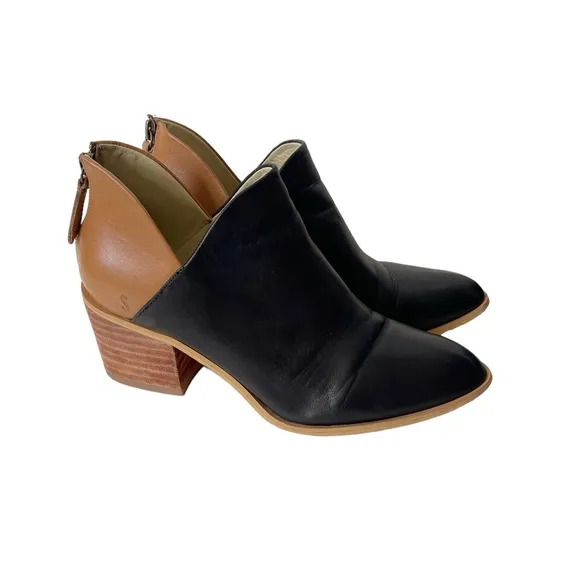 Sseko Two-Tone leather V Boot womens ankle boots size 8
