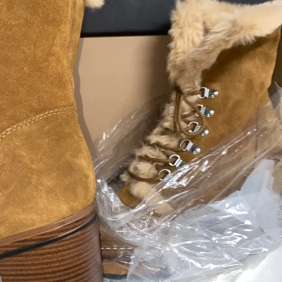 Steve Madden Fur Heel Boots