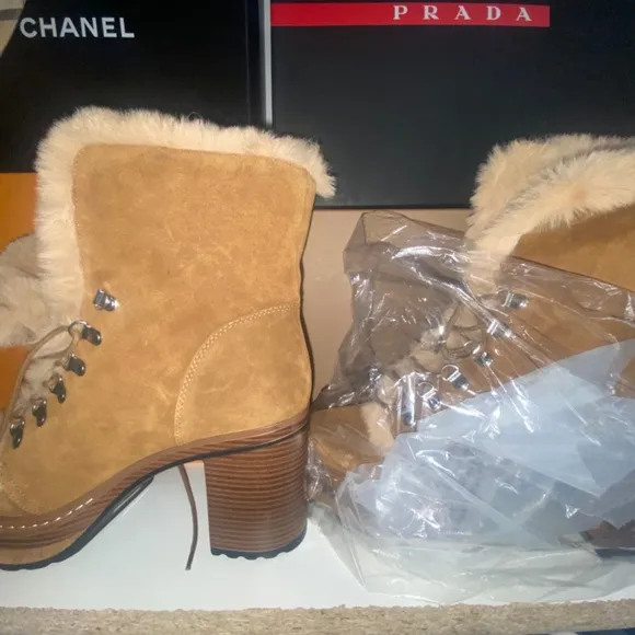 Steve Madden Fur Heel Boots