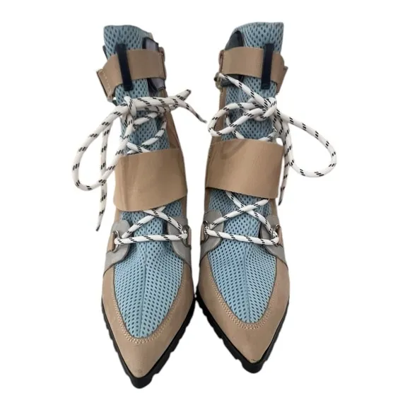 Steve Madden Illusion Women's Size 9 Blue Multi Boots Heels