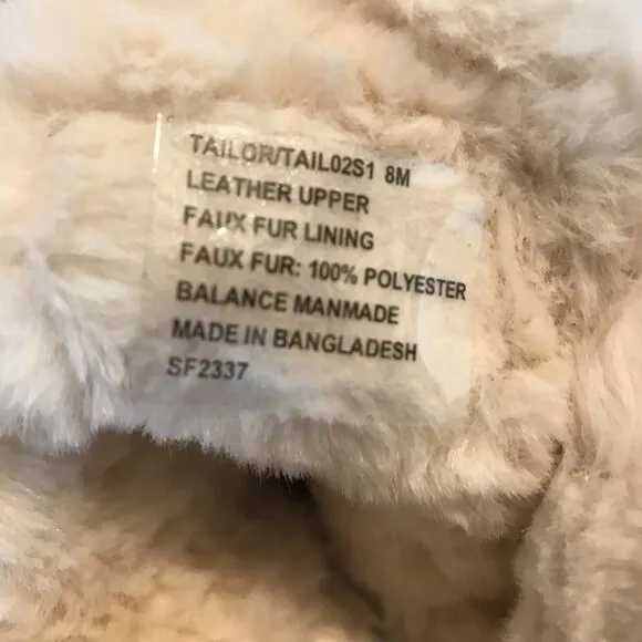 Steve Madden Tailor Boots Women's Size 8 Chestnut Suede Upper Platform Faux Fur